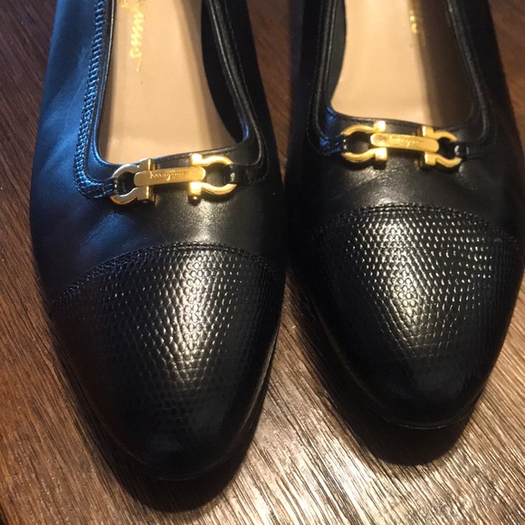 Salvatore Ferragamo Black flats Size 9.5 - Picture 4 of 14